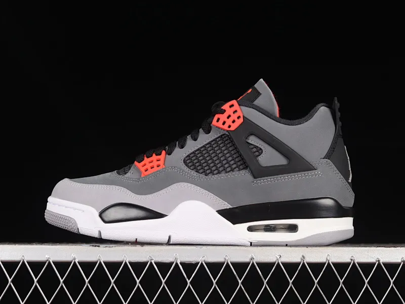 All categories Air Jordan Jordan series basketball shoes Air Jordan 4 LJR version Air Jordan 4 Retro "Infrared" AJ4 Joe 4 black gray infrared DH6927-061